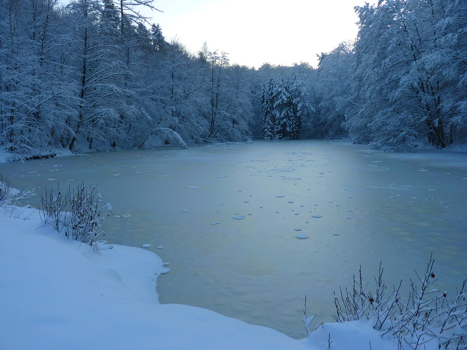 Ice water frozen photo