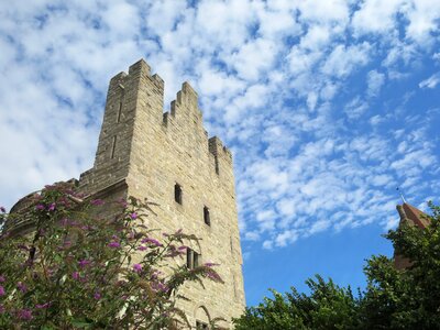 Romantic landscape fortress