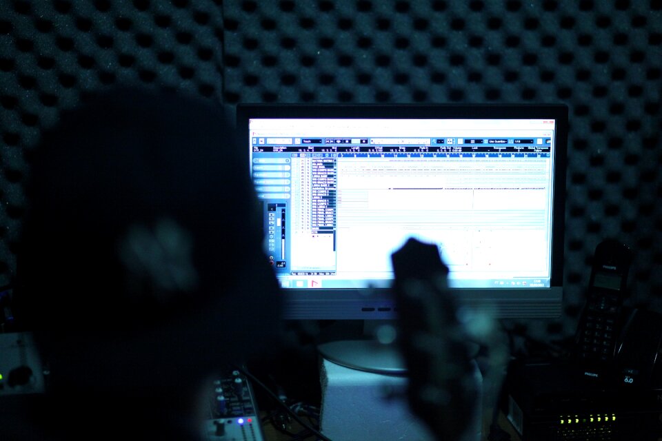 Music studio stage sound