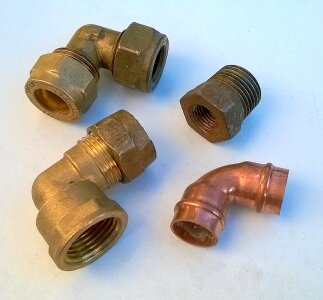 Connection brass construction