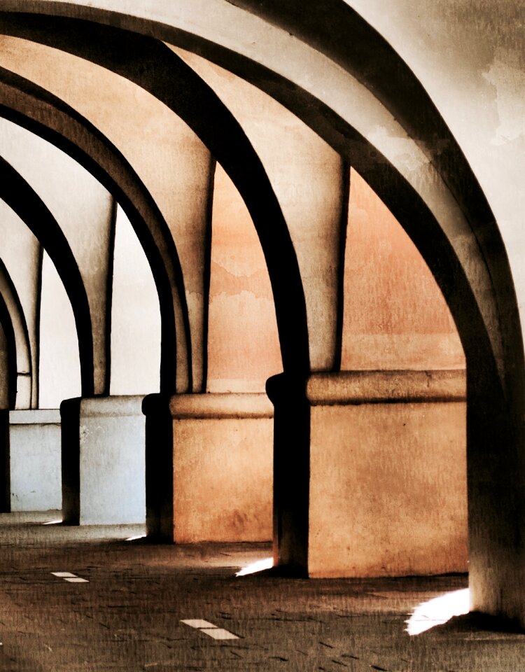 Arcade house architecture