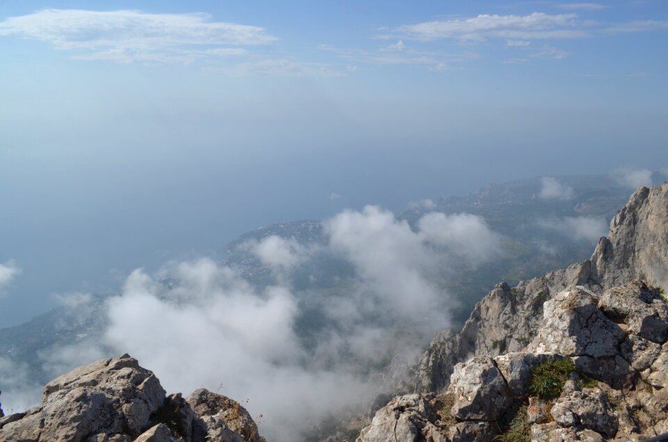 Mountains clouds landscape