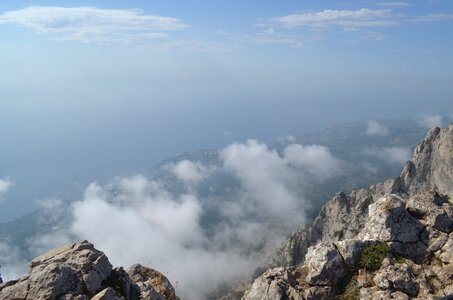 Mountains clouds landscape