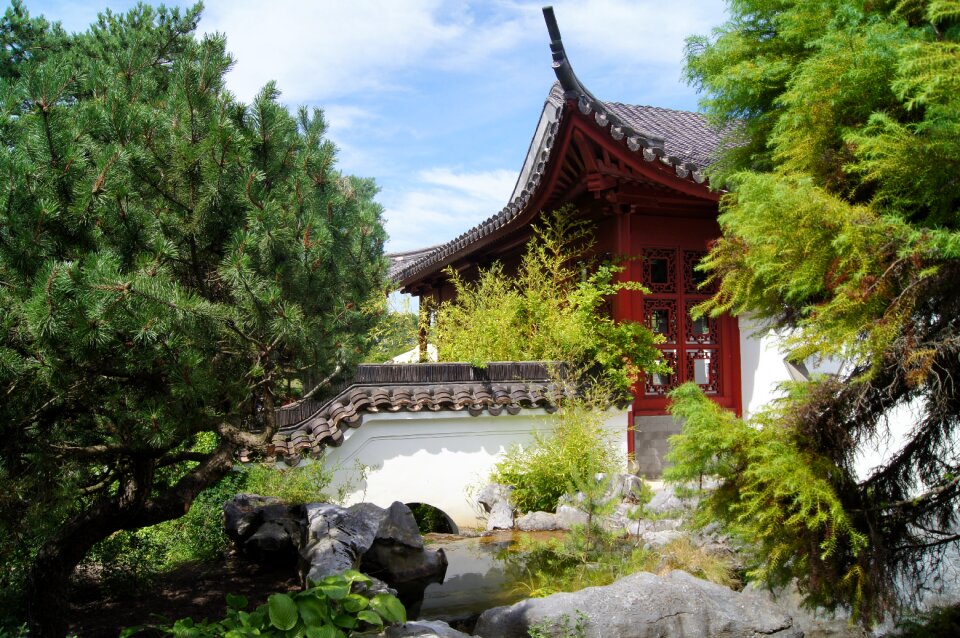 Chinese home tea house park