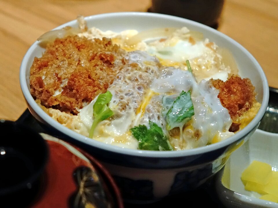 Deep fried egg rice