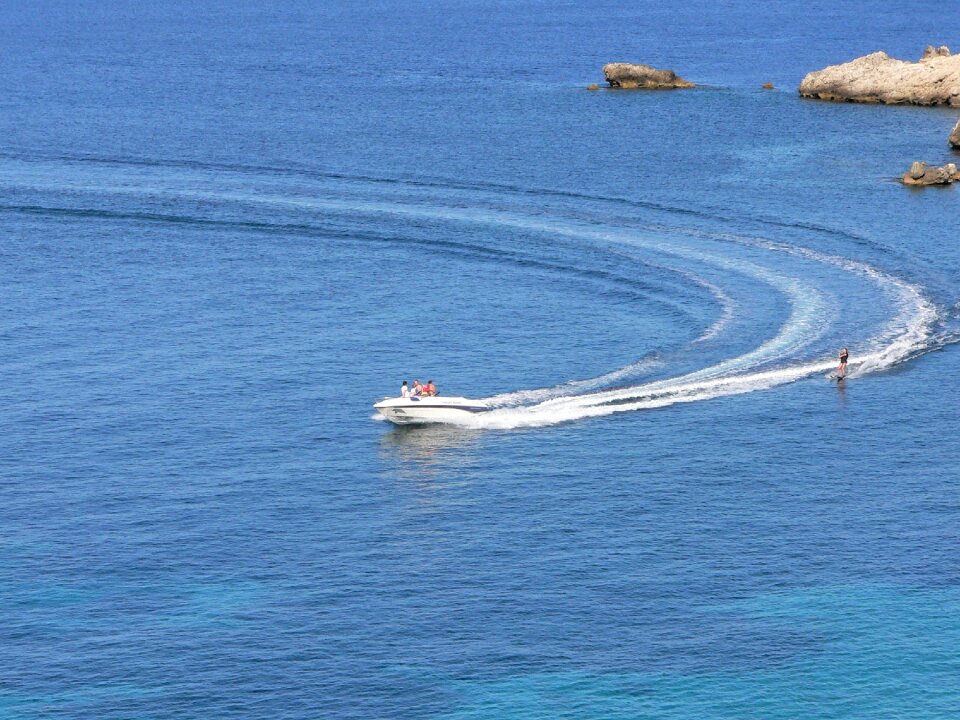Leisure blue water sports