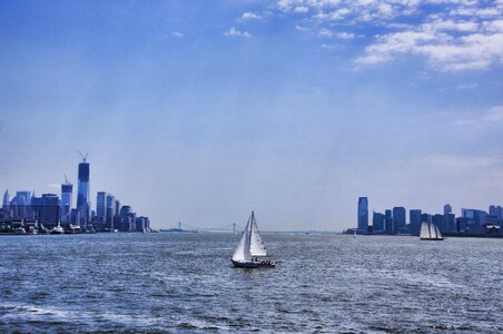 Boat hudson skyline
