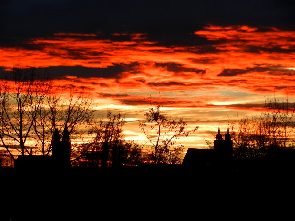 Romance evening sky dusk