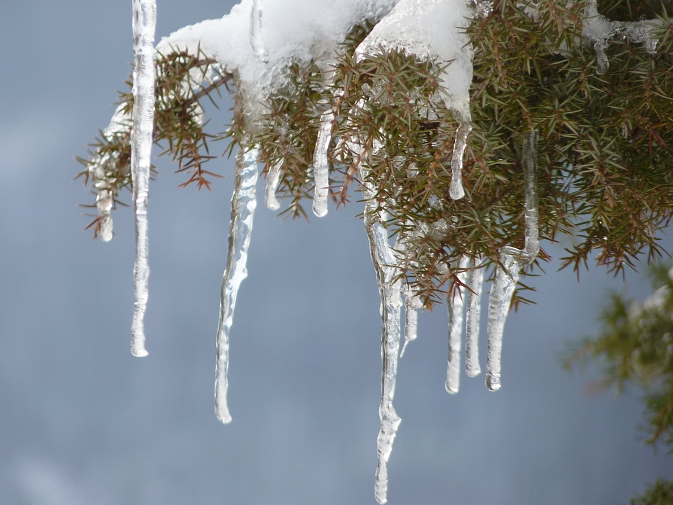 Cold frozen icy