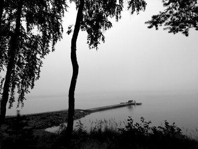 Water landscape mist photo