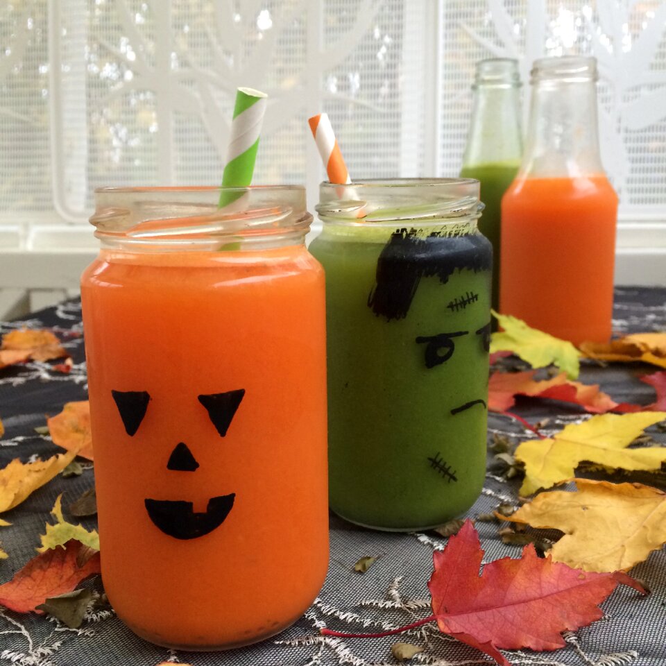 Carrot juice freshly squeezed juice ghost