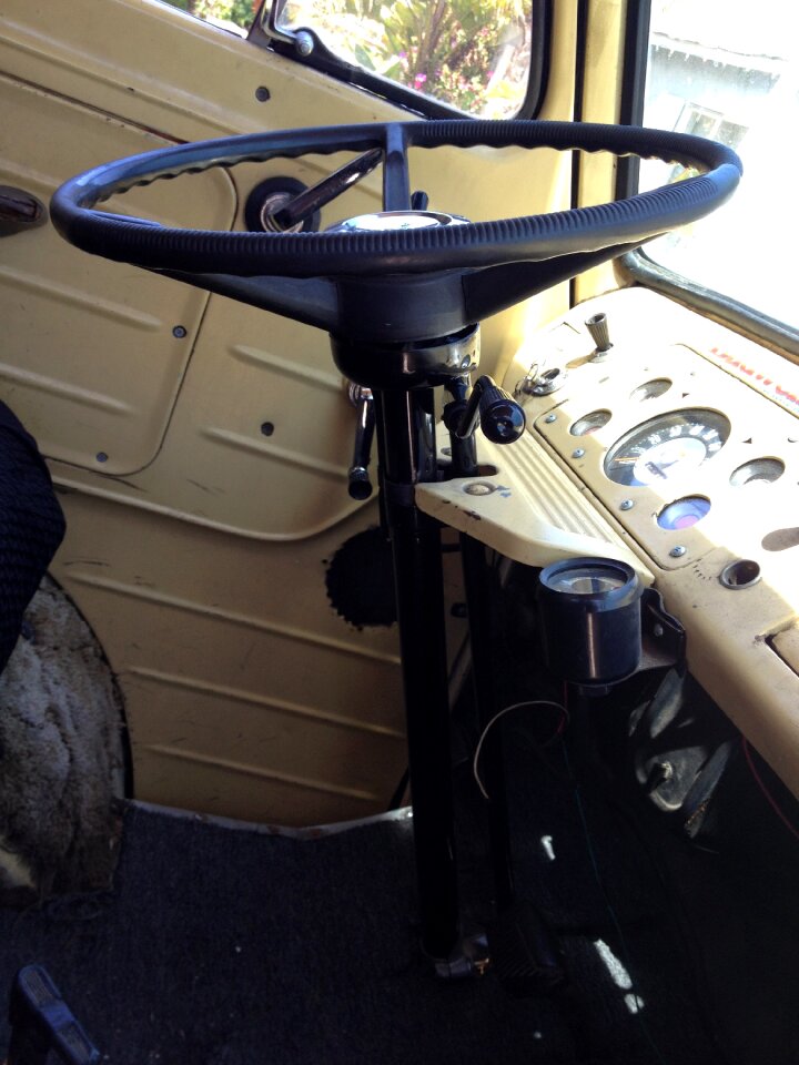 Steering column dashboard