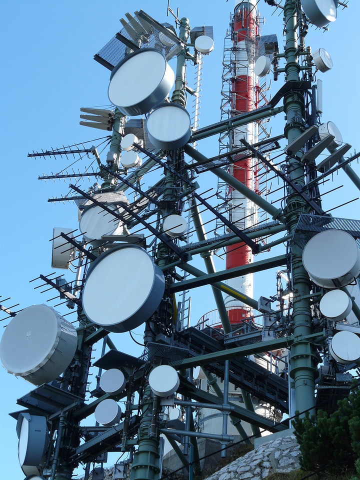 Television radio system antenna mast