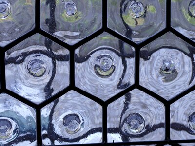 Historic center glass blocks disc