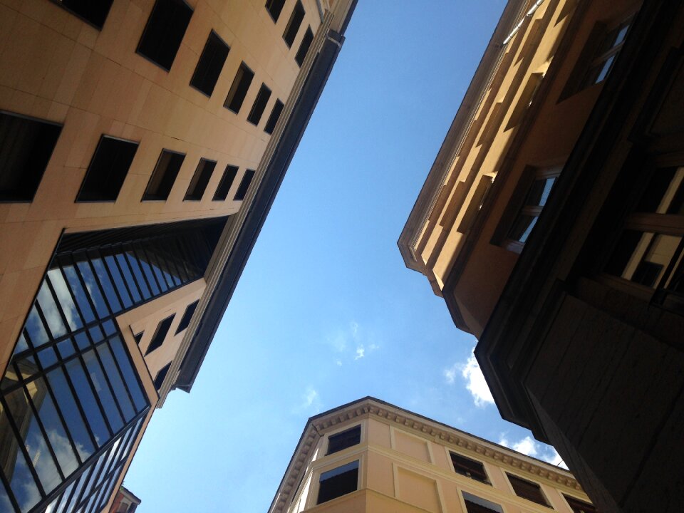 Architecture sky reflection