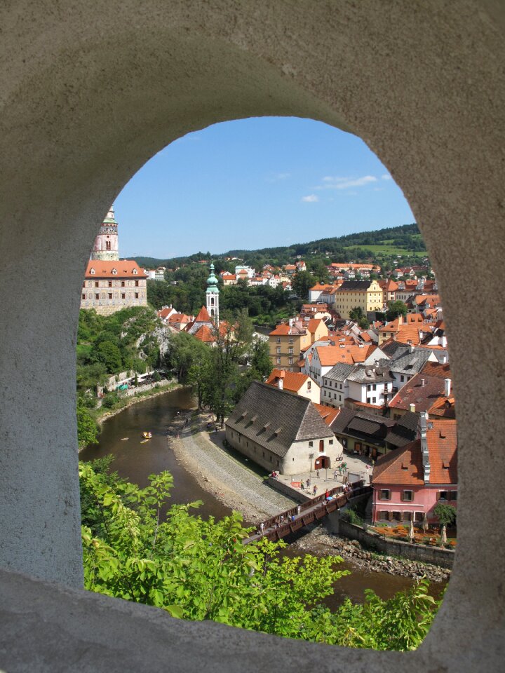 Cesky krumlov czech republic medieval village