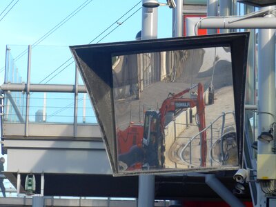 Site excavators mirror