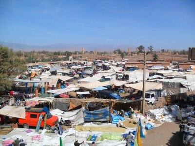 Market street moroccan photo