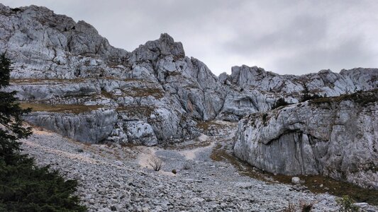 Hiking landscape mountain path