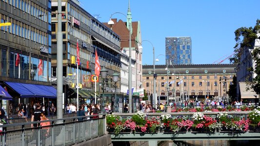 City ​​center sweden weekday