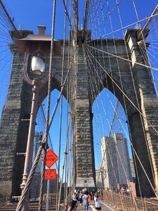 New york city suspension bridge brooklyn photo
