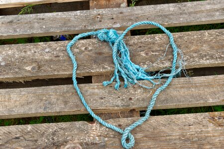 Heart rope string photo