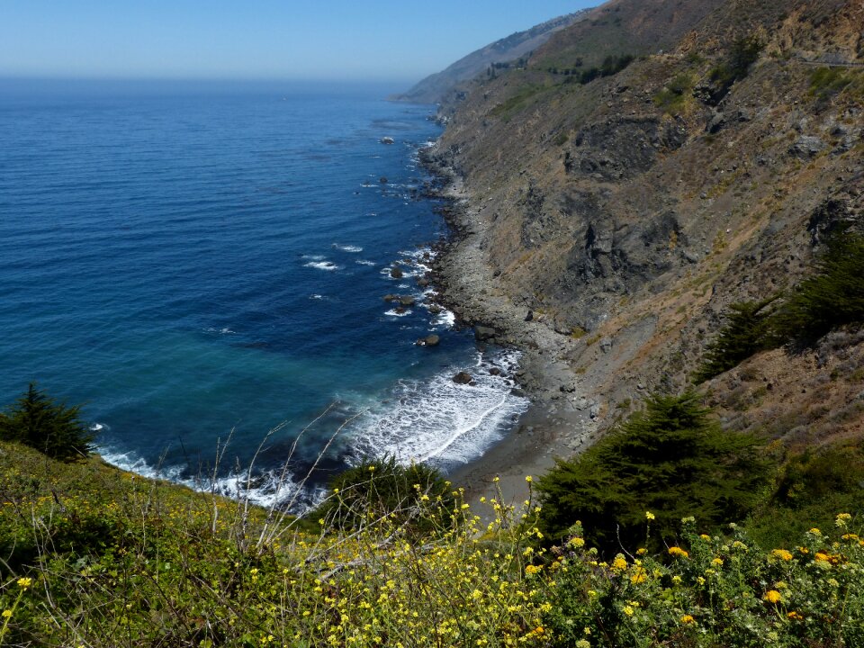 Pacific coast highway landscape pacific photo