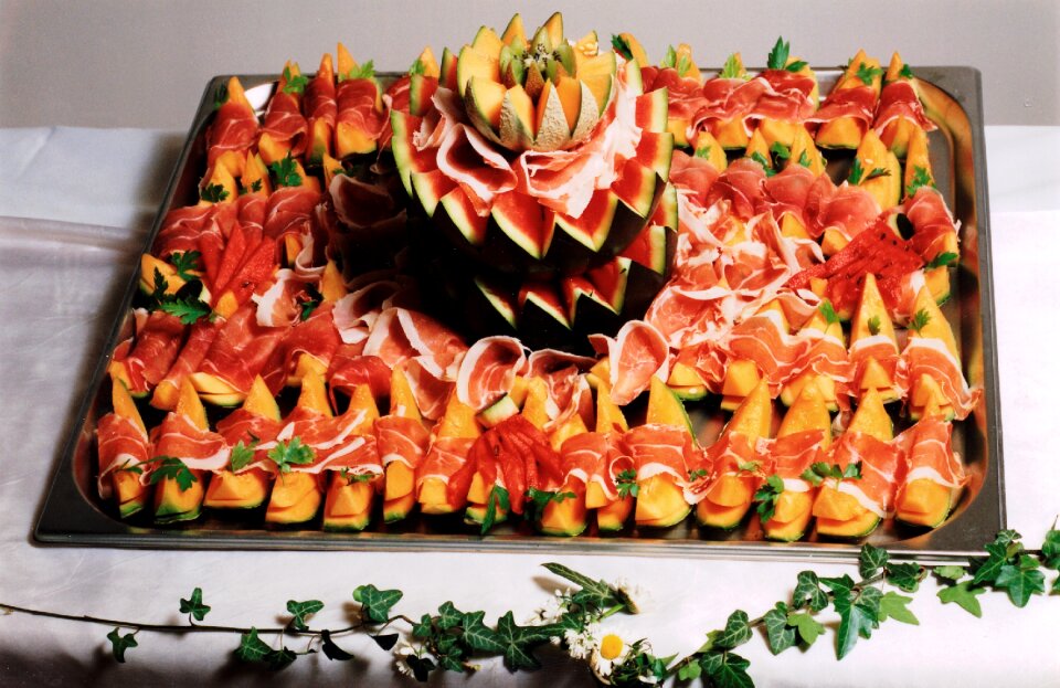 Arranged food appetizing
