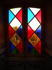 Stained glass stained glass window pattern photo