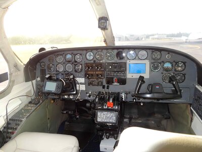 Cockpit aviation pilot