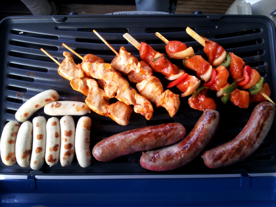 Delicious gas grill grilled meats