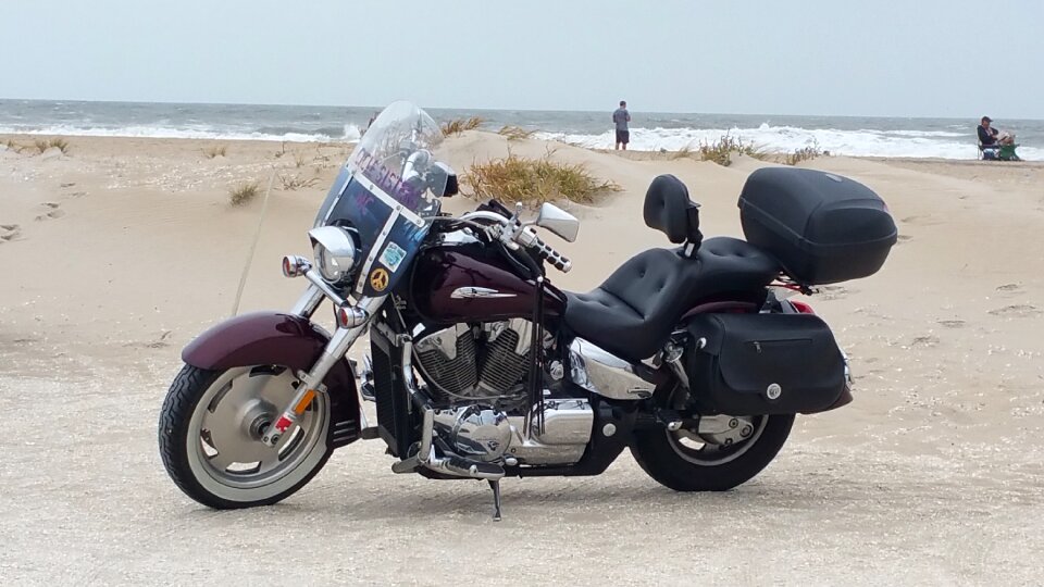 Travel summer motorbike