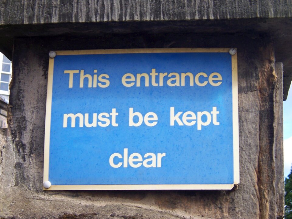 Blue background message
