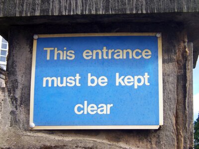 Blue background message