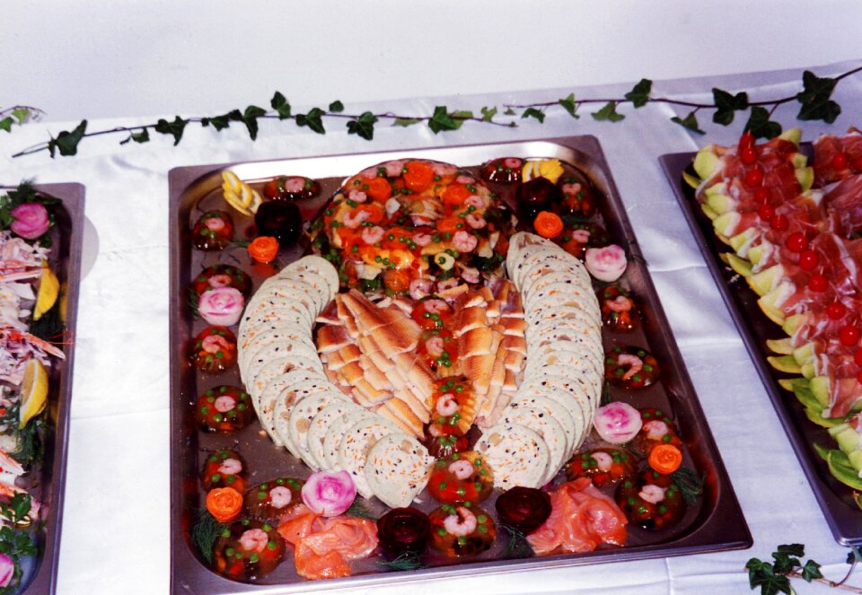 Arranged food appetizing
