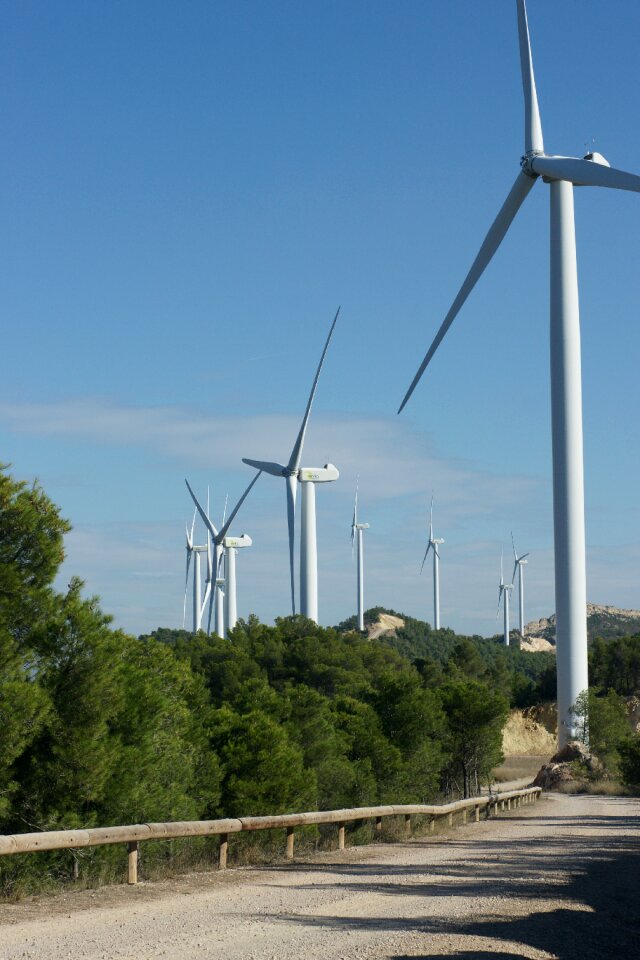 Wind turbine road tarragona