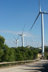 Wind turbine road tarragona