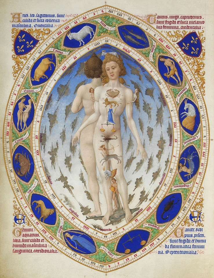 Horoscope très riches heures du duc de berry drawing