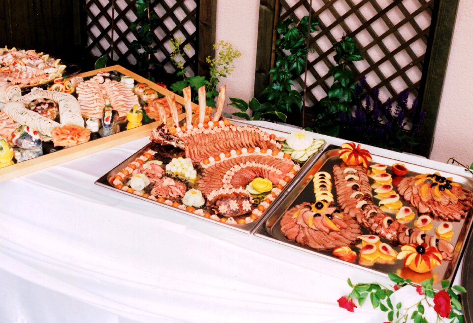Arranged food appetizing