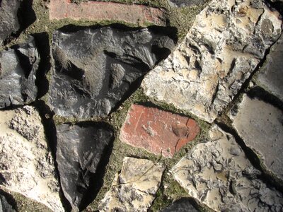 Texture paving cobblestone photo