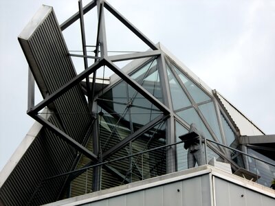 Scaffold glass window