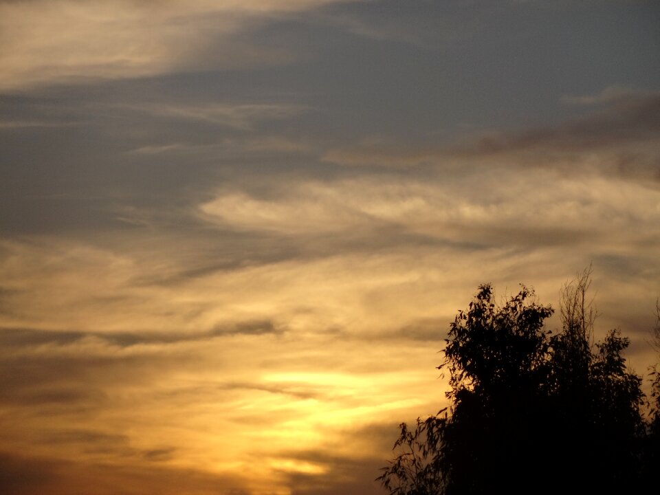 Twilight landscape cloud