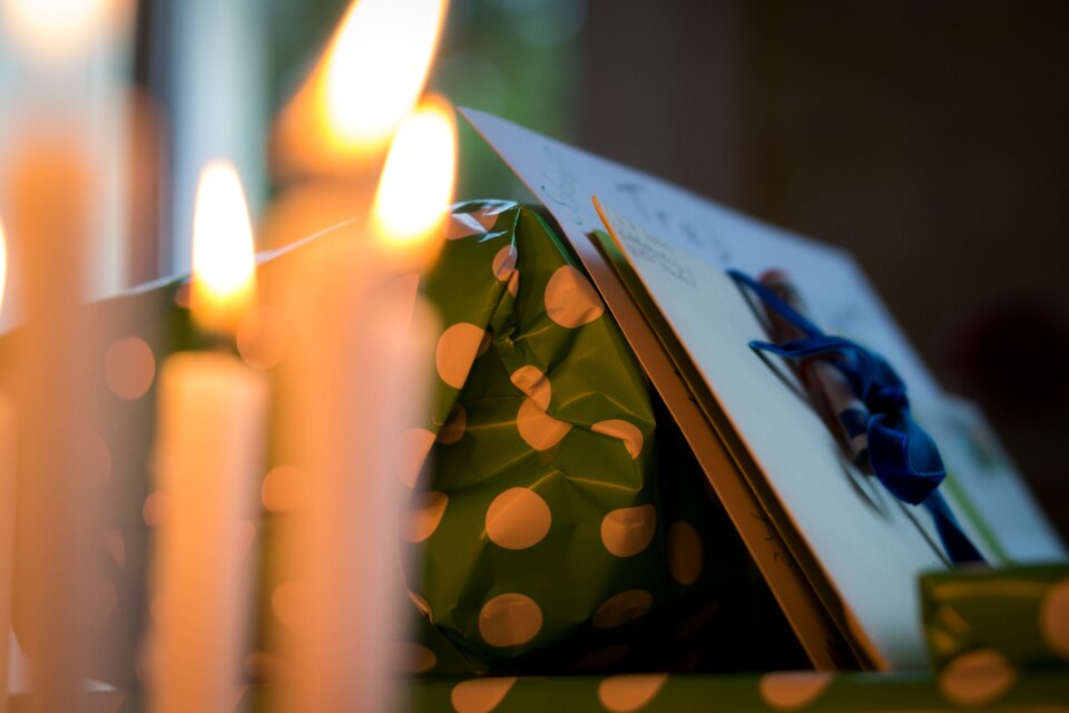 Festival christmas birthday candles