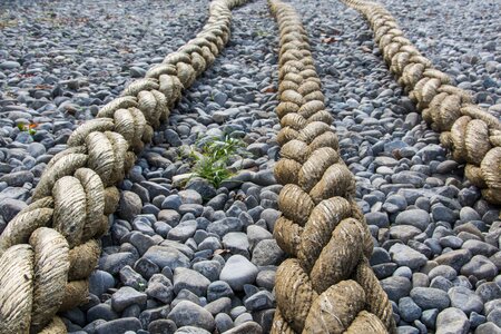 Rope lake constance pebble photo