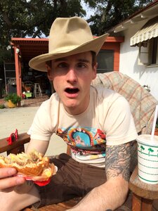 Dumb cheeseburger hat