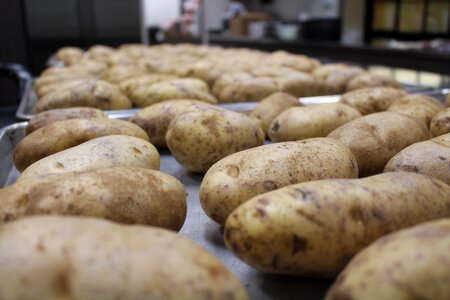 Kitchen baked potato healthy foods photo