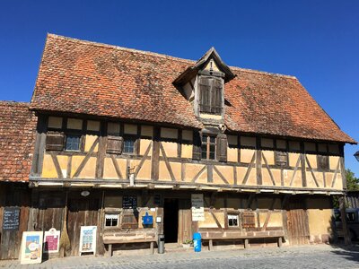 Outdoor museum facade building