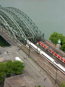 Hohenzollern bridge river rheinland photo