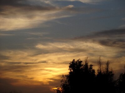 Twilight landscape cloud photo