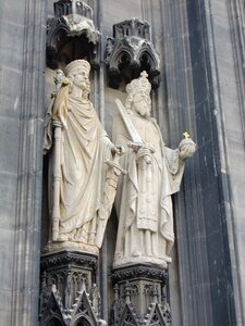 Sculpture facade cologne cathedral photo